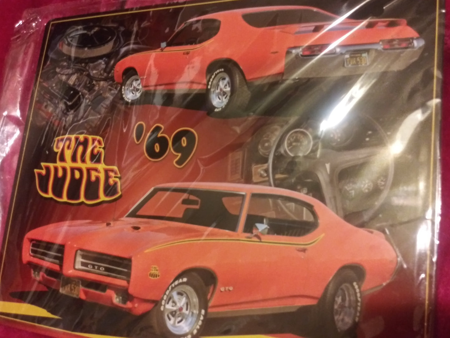 1969 Pontiac The Judge GTO Sports Car Tin Metal Sign