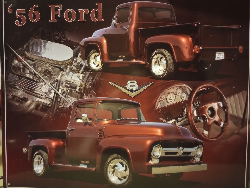 1956 Ford Truck Metal Sign