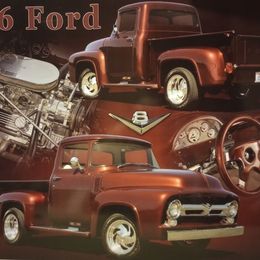 1956 Ford Truck Metal Sign